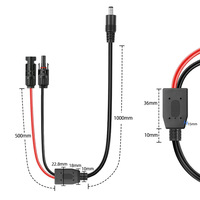 Câble d'alimentation MC4 vers DC7909, fil de charge pour panneau solaire, adaptateur mâle DC5521 pour batterie à énergie nouvelle