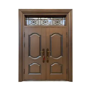 2023 Hot Sale Customized High Quality Entry Modern Design Sound Proof Entrance Double Exterior Security Steel Door