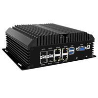 Micro Firewall Appliance 4x10G SFP 4xi226-V 2,5G LAN C3758 C3858 C3958 8 Core Home Server Soft Router Mini PC GPIO 6 * COM AES-NI