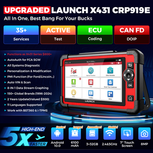 CRP919E Sistema Completo de Diagnóstico Automotriz Activo CANFD/DIOP 29+ con Función de Reinicio de Códigos - Product Image 5