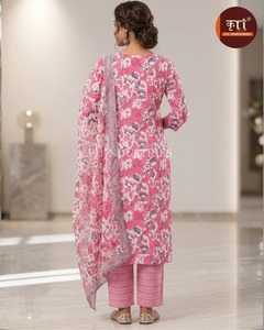Export Quality Cotton Stitched <b>Kurta</b>/Kurti for <b>Ladies</b> Soft Fabric Comfortable Everyday Wear Party Quick Dry Reasonable Price - Product Image 3