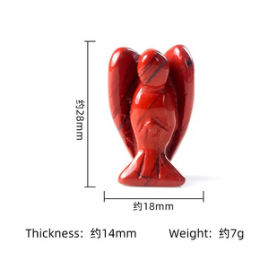 Statuette <span class=keywords><strong>di</strong></span> Angeli in Cristallo Naturale, Angelo in Quarzo Rosa Intagliato e Lucidato, <span class=keywords><strong>Pietra</strong></span> Curativa, Piccolo Angelo da 1 Pollice per Decorazione Casa - Product Image 5