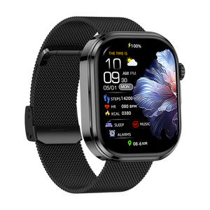 Montre connectée GE52 carrée avec écran tactile HD de 1,88 pouce, suivi de la santé multiple, fréquence cardiaque, ECG, pression artérielle, surveillance du sommeil - Product Image 3
