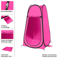 Tente de Douche Extérieure Portable Personnalisable avec Logo, Facile à Installer, Cabine d'Essayage Pop-up pour l'Intimité