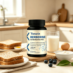 RTS Berberine HCl 1200mg Capsules végétales pour un métabolisme sain et le soutien du glucose, végétalien, <span class=keywords><strong>sans</strong></span> OGM, certifié GMP, 60 unités - Product Image 5