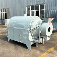 Sécheur rotatif à tambour pour feuilles de thé, noisettes, marc de café, pistaches, chauffage électrique, en stock en usine
