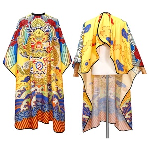 <span class=keywords><strong>Capes</strong></span> de barbier antistatiques professionnelles de coupe de cheveux de FYD avec <span class=keywords><strong>le</strong></span> chinois <span class=keywords><strong>le</strong></span> dragon et la Cape de motif de phénix - Product Image 2