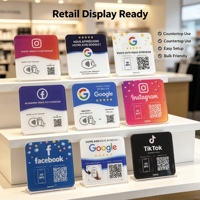 Carte de revue NFC, code QR NFC Google, menu de table NFC