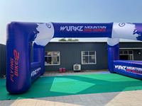 Arche gonflable publicitaire scellée de marque en PVC renforcé avec éclairage LED pour zone photo de sponsor