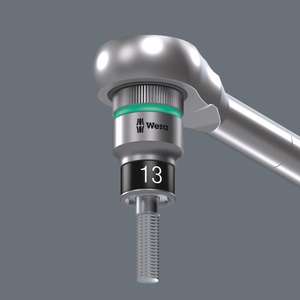 WERA - 05003726001 Enchufe de 1/4 ''con función de sujeción-EAN 4013288185723 HAND SOCKETS 1/4" - Product Image 2