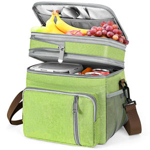 Sac isotherme en polyester 24L Huahao, personnalisable avec impression OEM, étanche, écologique, pour le déjeuner, avec fermeture éclair - Product Image 1