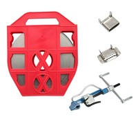 Sangle en acier inoxydable laminé à froid durable à forte force de serrage pour câbles