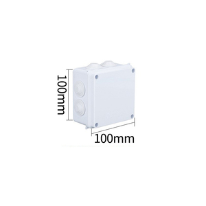 100x100x70mm IP65 <b>Waterproof</b> <b>Junction</b> <b>Box</b> Plastic Custom Hole Opening Support with Built-in Sealing Strip Outdoor Enclosure - Product Image 3