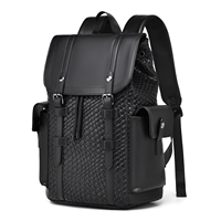 Mochila para Portátil Impermeable con Logotipo Personalizado en Relieve para Hombres y Mujeres, 15.6 Pulgadas, para Viajes de Negocios, con Compartimento para Carro, Tejida