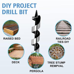 Good Price 2026-6-25mm Hex <b>Wood</b> Twist <b>Drill</b> Auger <b>Bit</b> Sets for <b>Wood</b> 230-460mm - Product Image 6