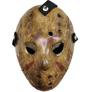 Индивидуальная маска для Хэллоуина, Карнавальная маска, пластиковые толстые хоккейные белые маски для убийц ужасов