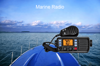 Radio VHF Kelautan IP-67 Tahan Air dan Debu Pemancar Radio FM Penerima GPS Eksternal Radio Ham Kapal