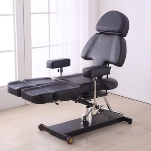 <span class=keywords><strong>Table</strong></span> de Massage de Haute Qualité pour Salon de Beauté et Tatouage, Levage Hydraulique, Réglable, Cuir Synthétique, Cadre en Métal, pour Thérapie Spa - Product Image 3