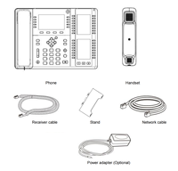 Téléphone IP VoIP pour Entreprises ou Utilisateurs SOHO avec Écran Tactile de 4,3 Pouces, Protocole SIP, Système d'Exploitation Android, Garantie de 12 Mois
