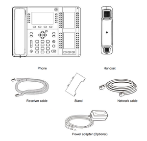 Điện thoại VOIP dành cho doanh nghiệp hoặc người dùng Soho Màn hình cảm ứng 4.3 inch - Product Image 4