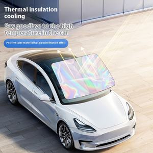 Ön cam araba güneşliği kapak alüminyum folyo gizlilik perde ile lazer güneş koruma isı yalıtım ön perde - Product Image 4