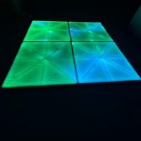 Panneaux de danse LED RGB DMX à piles, changeant de couleur, 1m*1m, grande taille, éclairage de piste de danse, scintillant dans le noir, fluorescent, fête disco