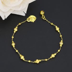 กำไลข้อมือ JXX ดีไซน์ใหม่ ชุบทอง 24K รูปทรงลูกปัด สไตล์ทันสมัย วัสดุทำจากทองเหลือง - Product Image 4