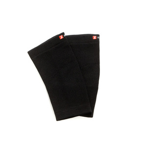 แผ่นรองข้อศอกป้องกันสีดำให้ความอบอุ่นสำหรับกีฬาทุกประเภท แบบยูนิเซ็กซ์ ป้องกันข้อต่ออย่างพื้นฐาน พร้อมอุปกรณ์พยุงข้อต่อ - Product Image 1