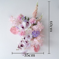 Rosa Moderne Hochzeits- und Geburtstags-Blumenkugel-Arrangement mit KT-Board-Basis, Echte Blumen, Langlebig und Hochwertig für Tisch- und Bodendekoration