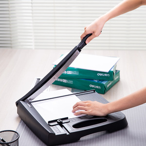 Deli 8051A Paper <b>Cutter</b> A4 Size Stainless Steel Blade Manual Paper Trimmer With Scale For Office Use - Product Image 2