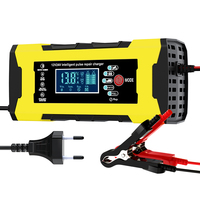 Chargeur de batterie de voiture intelligent 12v24v10A, charge rapide 10A, LED, puissance de sortie 150W, ports AC/DC, réparation de moto, 12v10A 24v5A, court-circuit
