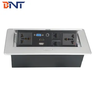 BNT Factory Price Power Socket with Usb Port Embedded Design for Conference Tabletop