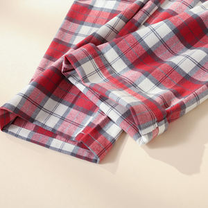 Nouveauté 2026 : <span class=keywords><strong>Pantalon</strong></span> couple en tissu brossé à carreaux 4 couleurs - <span class=keywords><strong>Pantalon</strong></span> assorti texturé confortable pour homme et femme - Product Image 6