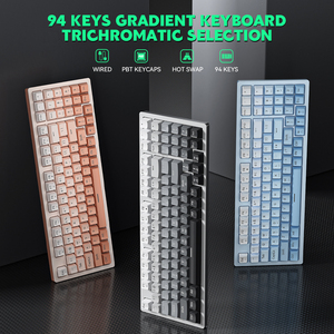 90% Full Size <b>Keyboard</b> 94 Keys Hot Swappable Blue Red Switch Keycaps Cold Backlit <b>USB</b> Wired Mechanical 90% <b>Keyboard</b> 90% <b>Keyboard</b> - Product Image 6