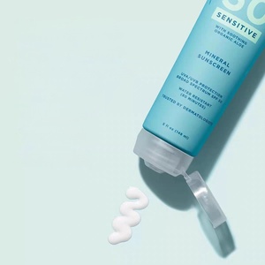 Crème solaire minérale à l'oxyde de zinc la plus vendue SPF 50 PA+++, crème solaire éclaircissante pour le <span class=keywords><strong>visage</strong></span>, éliminant les taches noires, pour peaux sensibles - Product Image 3
