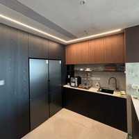 Armoire de cuisine sur mesure haut de gamme avec une usine de menuiserie professionnelle proposant des cuisines personnalisées en gros