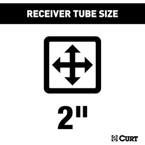 ชุดต่อพ่วงรถบรรทุก Curt Class 3 ขนาด 2 นิ้ว ผลิตจากเหล็กกล้าคาร์บอนเคลือบสีดำเงา สำหรับรถบรรทุก - Product Image 2
