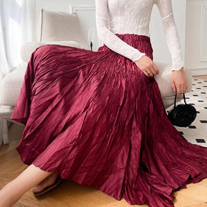 2024 été nouveau Miyake <span class=keywords><strong>jupe</strong></span> plissée décontracté demi-longueur danse <span class=keywords><strong>jupe</strong></span> grande balançoire a-ligne taille ample taille haute <span class=keywords><strong>jupe</strong></span> plissée - Product Image 3