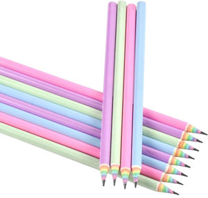 Wholesale Macaroon Color HB <b>Pencil</b> Rainbow Paper <b>Pencil</b> Recycled Standard <b>Pencil</b> With Custom Logo - Product Image 4