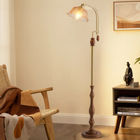 Lampe sur pied LED en fer de style Mid-Century pour salon, lumière d'ambiance pour canapé, lampe de chevet pour chambre à coucher