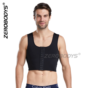MEISU T013 Post Surgery Liposuction Chest Binder <strong>Vest</strong> Bodyshaper <strong>Compression</strong> Breast Slimming Shaper <strong>for</strong> <strong>Mens</strong> - Product Image 2