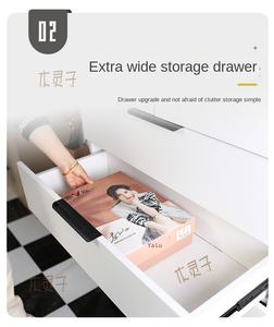 Venta caliente almacenamiento 7 cajones cómoda Panel PB cajones gabinete estrecho hombre tocador con almacenamiento integrado - Product Image 6