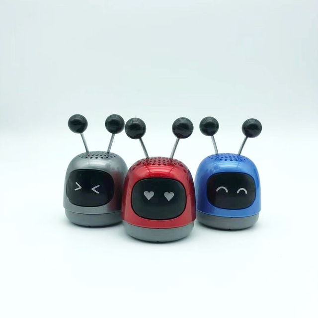 Robot Design HIFI Sound Mini Portable Bluetooth Speaker Wireless Music Promotional Speaker Factory Wholesale