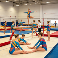 Ensemble de justaucorps de ballet pour filles, vêtements de gymnastique pour enfants, accessoires au design élégant, fabrication soignée, pour la compétition