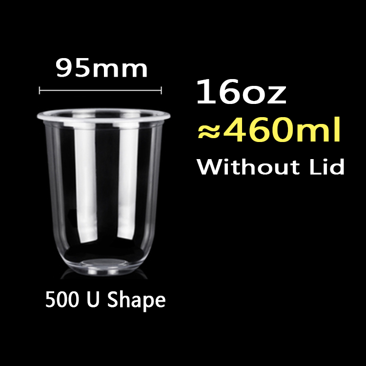 Taza de la forma de 95mm-16oz 500ml U