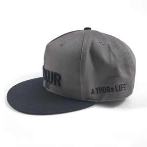 3D Thêu 5 Bảng Điều Chỉnh Snapback Cap Màu Đen Màu Xám <span class=keywords><strong>Tupac</strong></span> Ban Đầu Snapback Có Thể Điều Chỉnh Nhựa Botton Tùy Chỉnh Underbrim Snapback Cap - Product Image 2