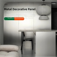 Panneau mural décoratif 3D en PVC, imitation bois moderne, panneau en métal PET, panneau en bambou carbonisé pour la décoration intérieure, panneau mural de fond