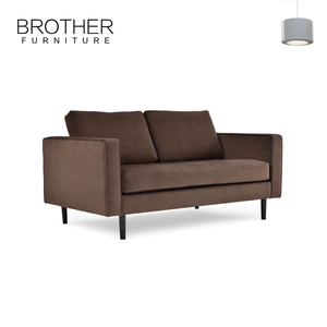 Moderna de mediados de siglo tapizado distintos de tejido de lino de asiento de amor sofá Sala sofás modernos - Product Image 3