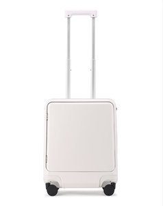 <span class=keywords><strong>Maleta</strong></span> Rígida para PC con <span class=keywords><strong>Asiento</strong></span> para Niños, Candado TSA, 4 Ruedas Giratorias, Puerto USB, Asa Suave, Cinturón de Seguridad, Apertura Frontal, Negra, 20 Pulgadas - Product Image 4