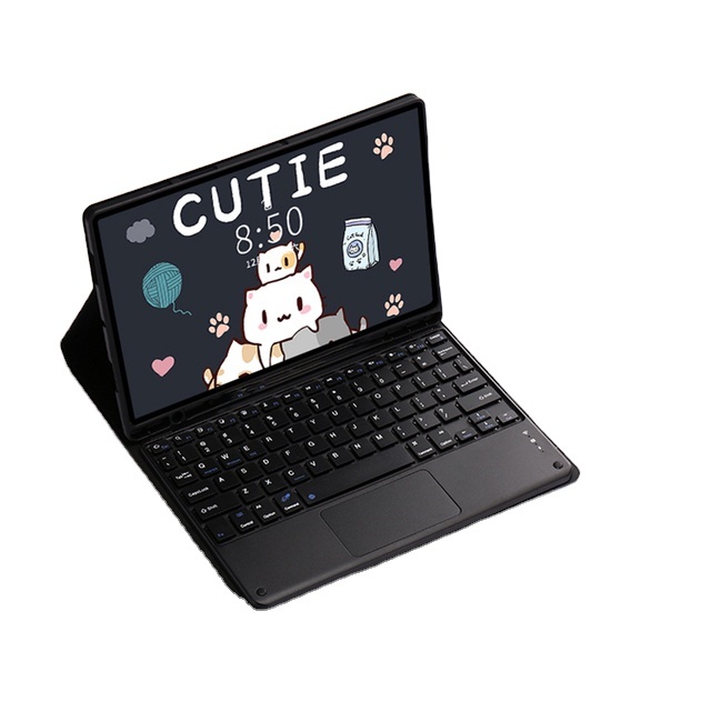 For Samsung Tab Case Keyboard S6 Lite A7 10.4" A8 10.5" S7 S8 11" S7 FE S8 Plus 12.4" S8 Ultra 14.6'' Tablet Cover With Pen Slot